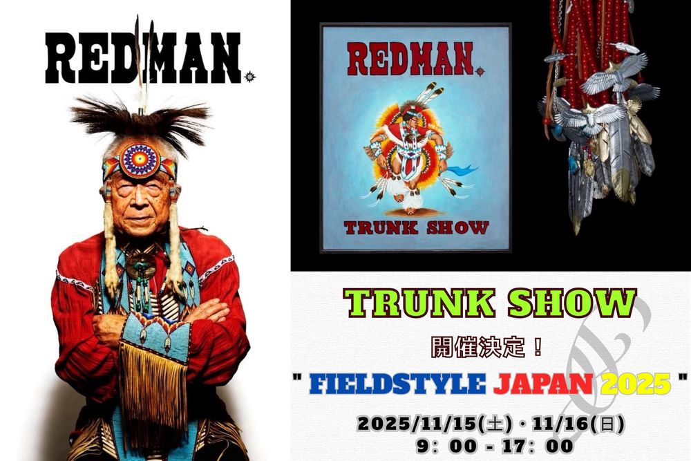 REDMAN. （レッドマン） 【FIELDSTYLE JAPAN 2025】 ■イベント開催日時：2025年11月15日(土) ・ 16日（日） 9：00～17：00