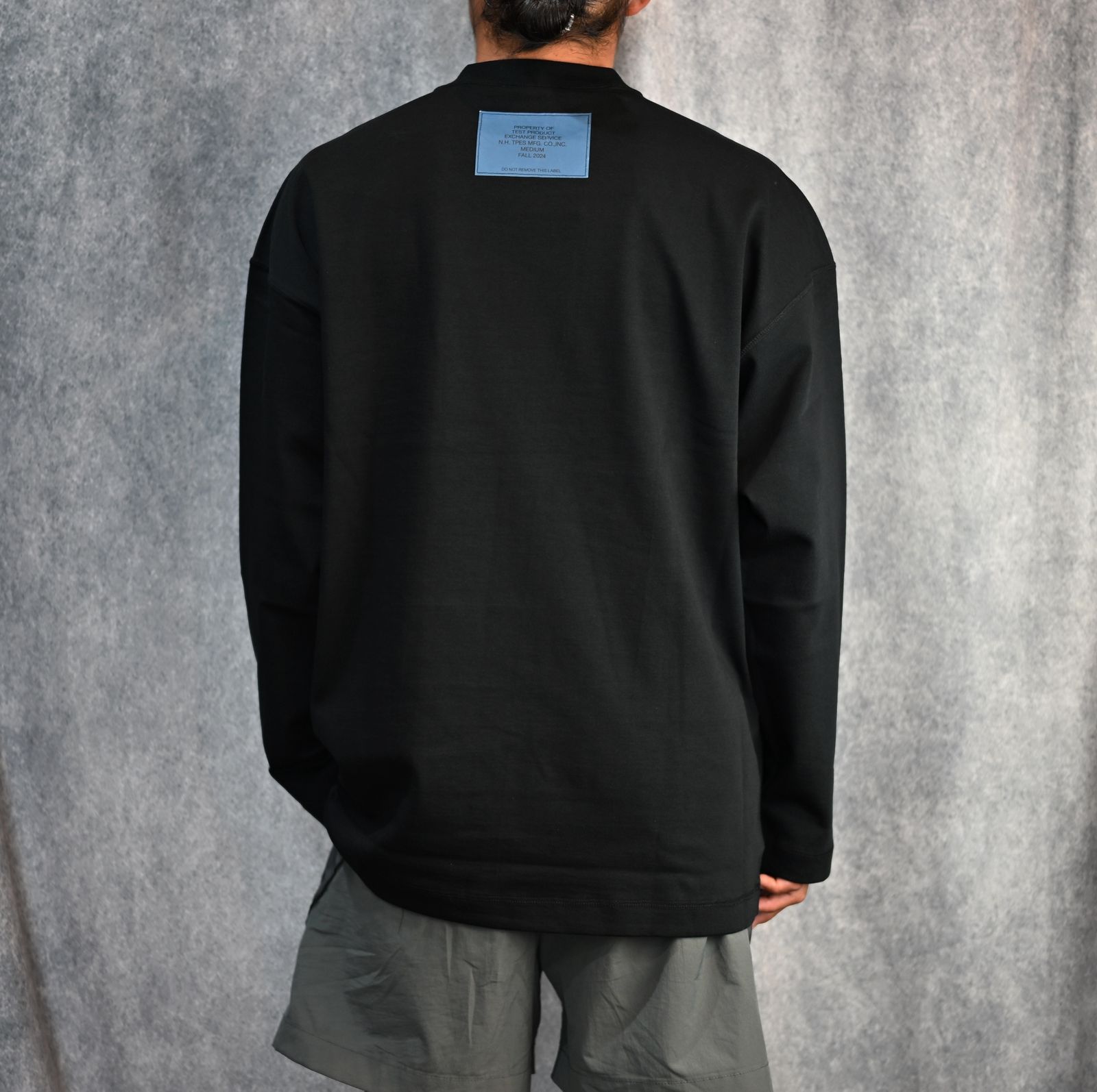 POKET LONG SLEEVE T-SHIRT （BLACK） / ロングスリーブ ポケットTシャツ （ブラック）