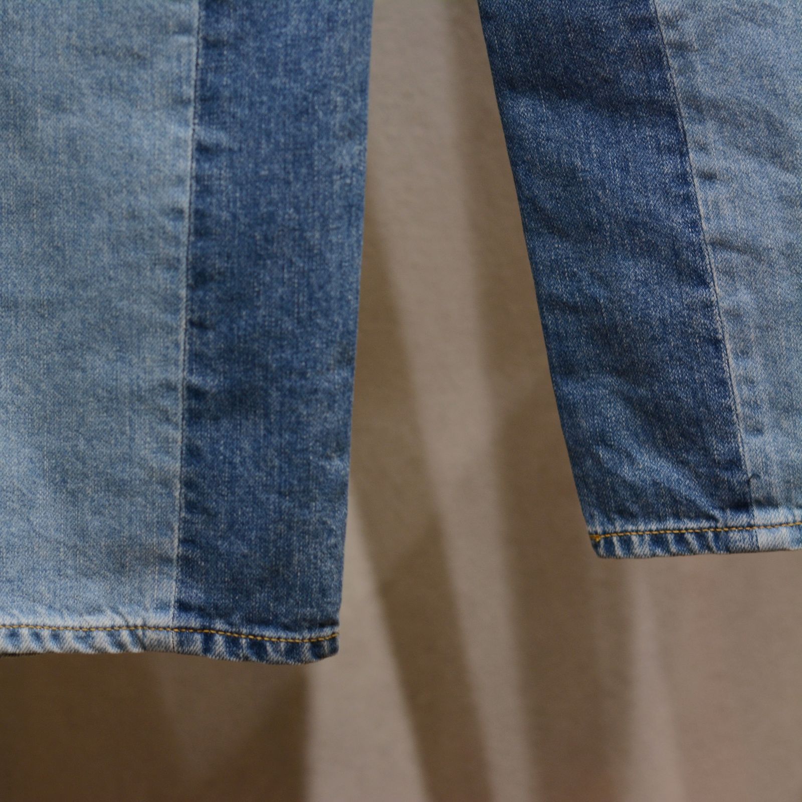PATCHWORK BIG DENIM PANTS "