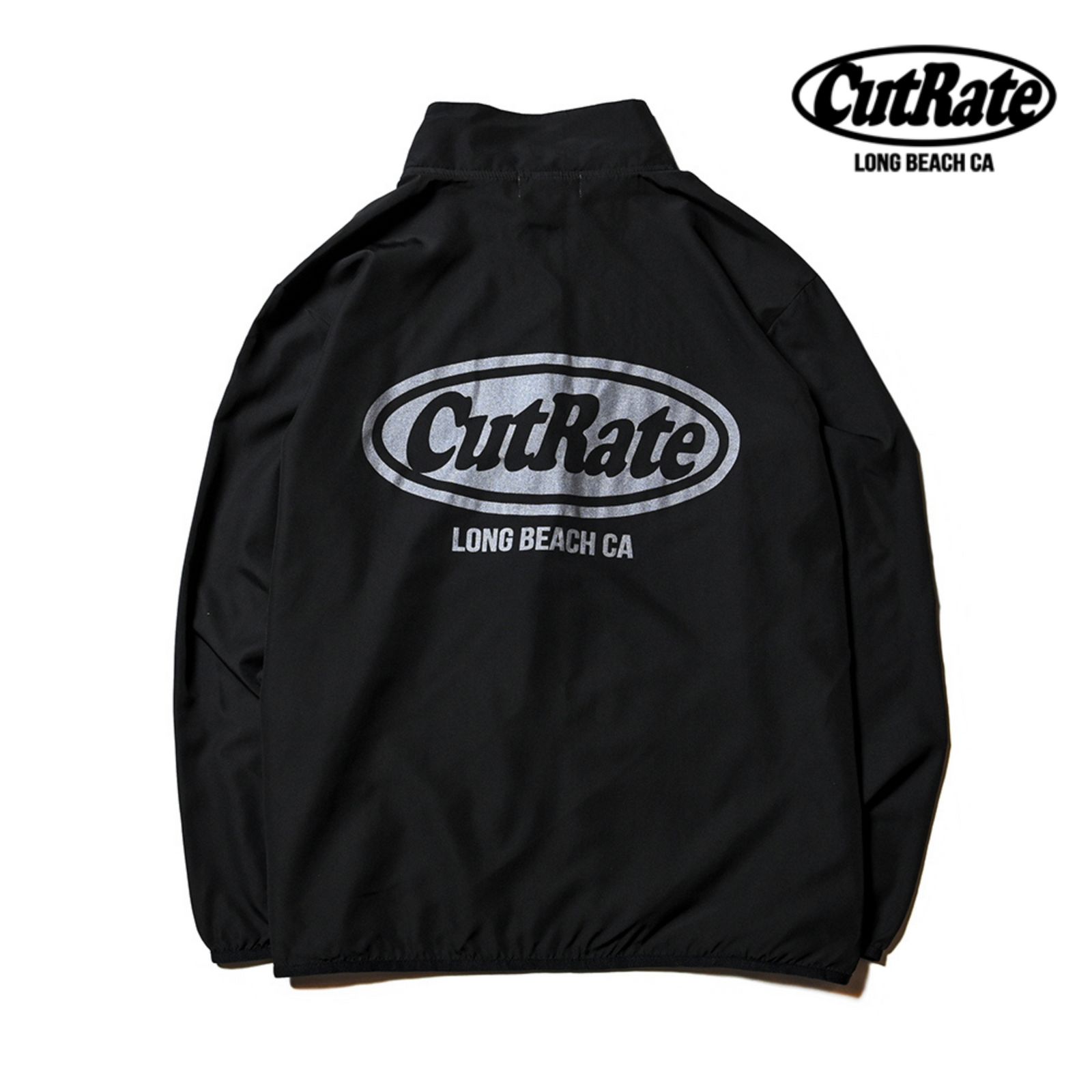 CUTRATE - CUTRATE LOGO RIPSTOP STAND STAFF JACKET (BLACK×RED