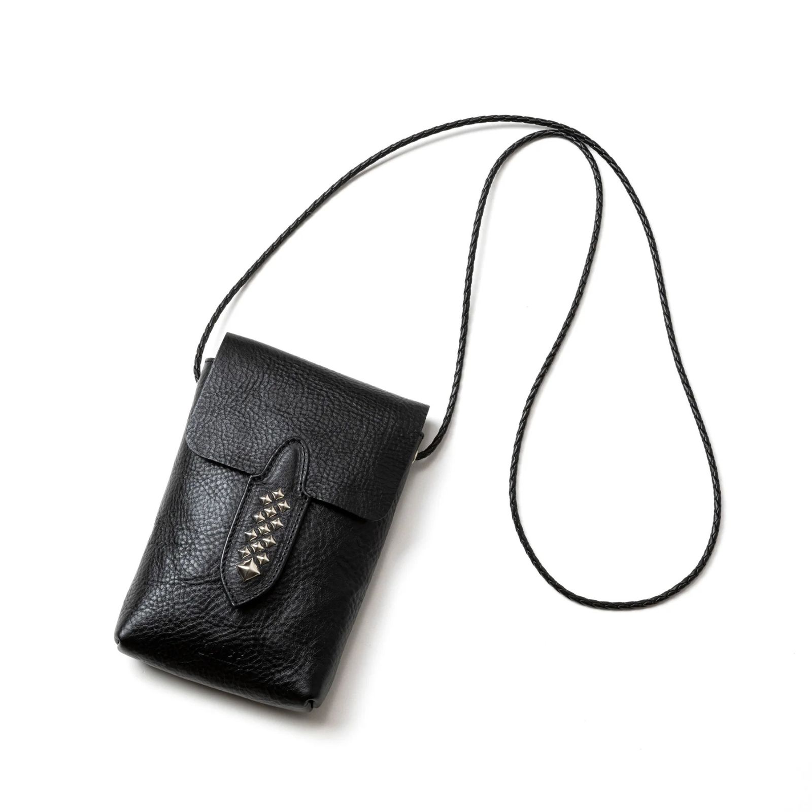 STUDS LEATHER MULT POUCH (BLACK)｜スタッズ レザー マルチポーチ｜CL-26SS005LE EX