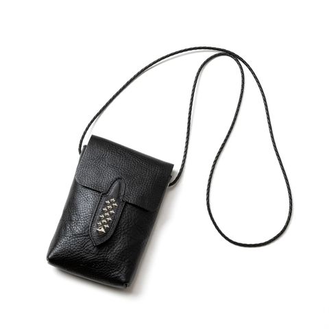 STUDS LEATHER MULT POUCH (BLACK)｜スタッズ レザー マルチポーチ｜CL-26SS005LE EX
