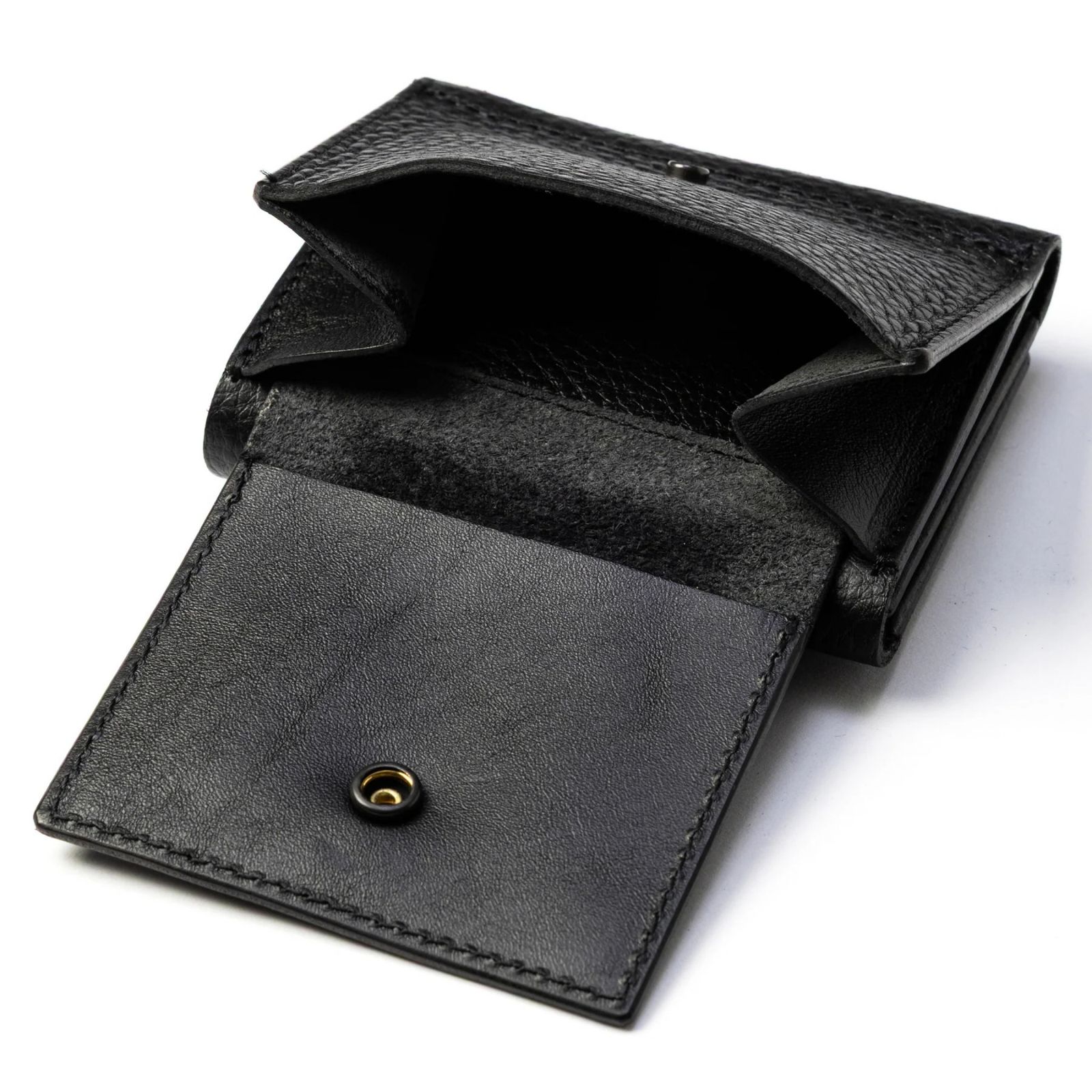 ROUND STUDS LEATHER MULTI WALLET (BLACK)｜ラウンド スタッズ レザー マルチ ウォレット 財布｜CL-26AWLE002
