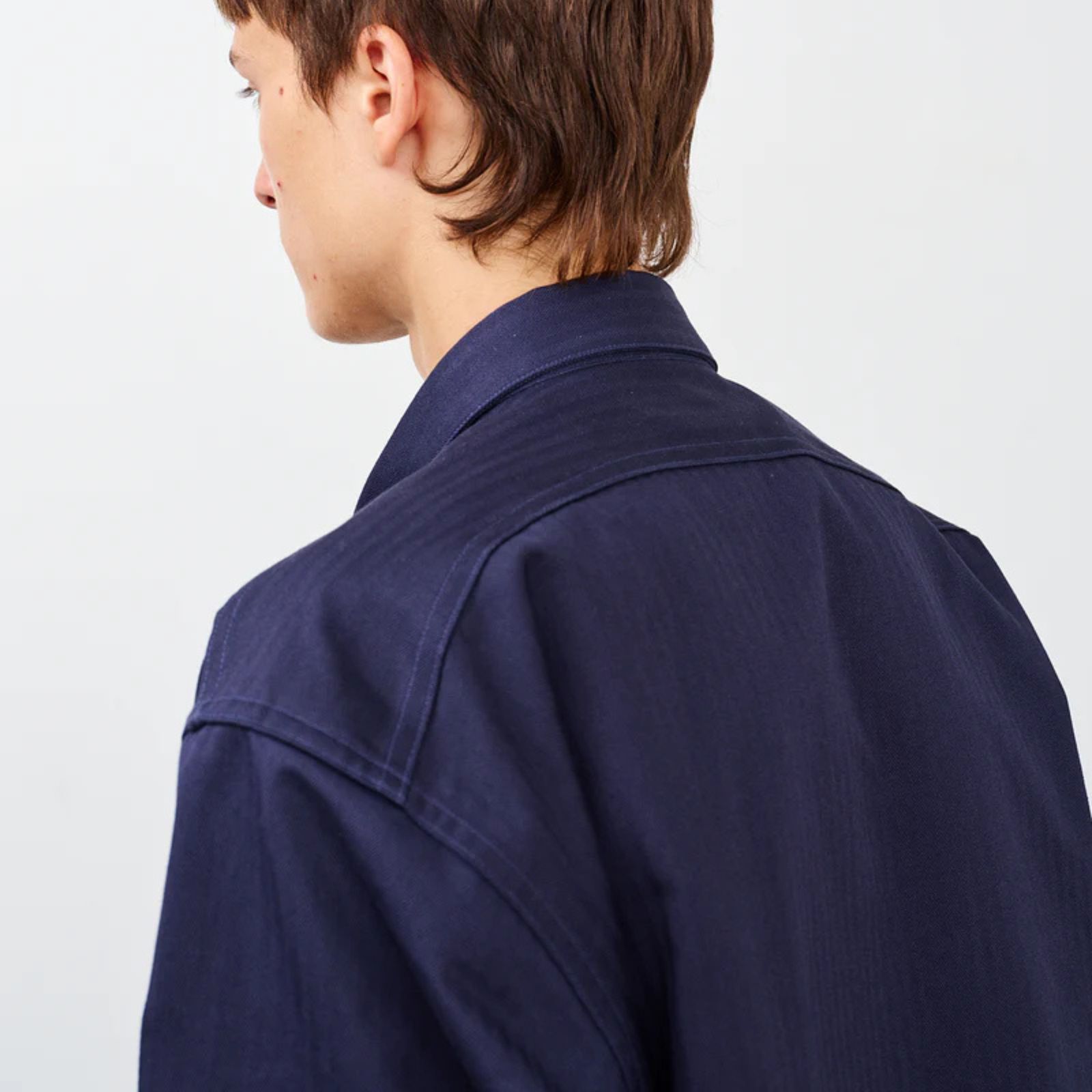 Y1944 HBT SHIRT （NAVY） ヘリンボーンシャツ （ネイビー）