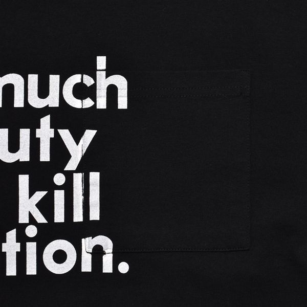 Too Much beauty TEE （BLK） プリント Tシャツ （ブラック）｜MDFBF08402