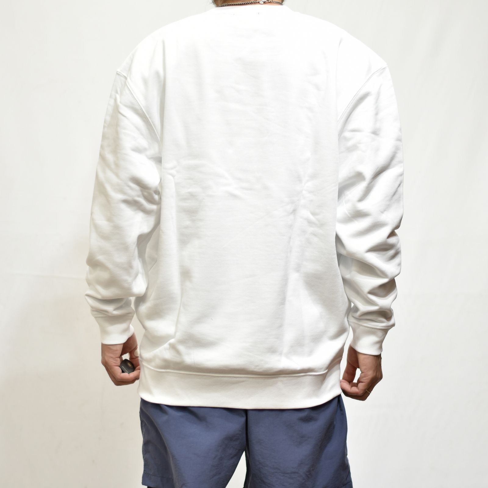 CUTRATE FDL LOGO L/S SWEAT SHIRT  (WHITE)