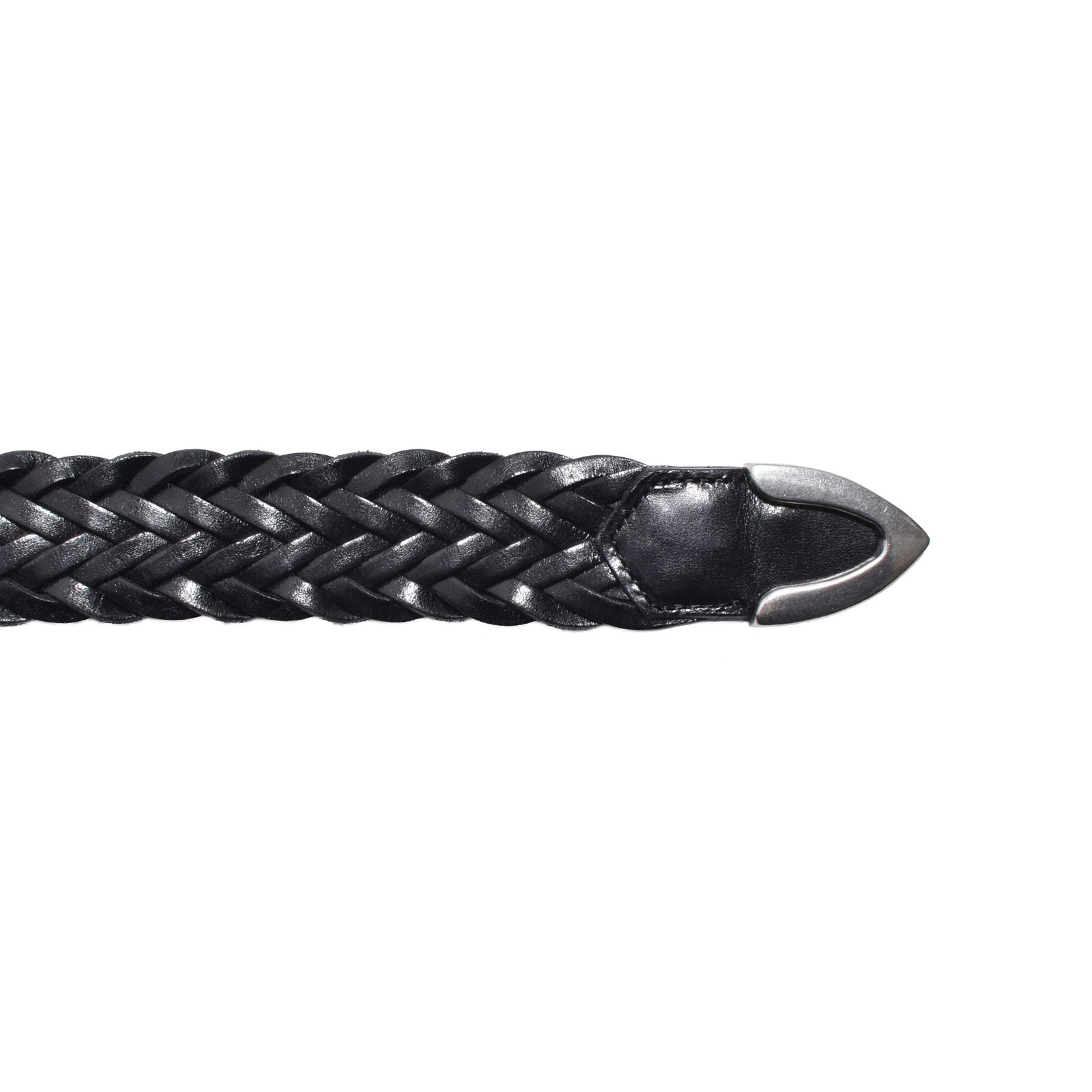Leather Semi Wide Mesh Belt （BLK）｜レザーメッシュベルト｜MDLBT003