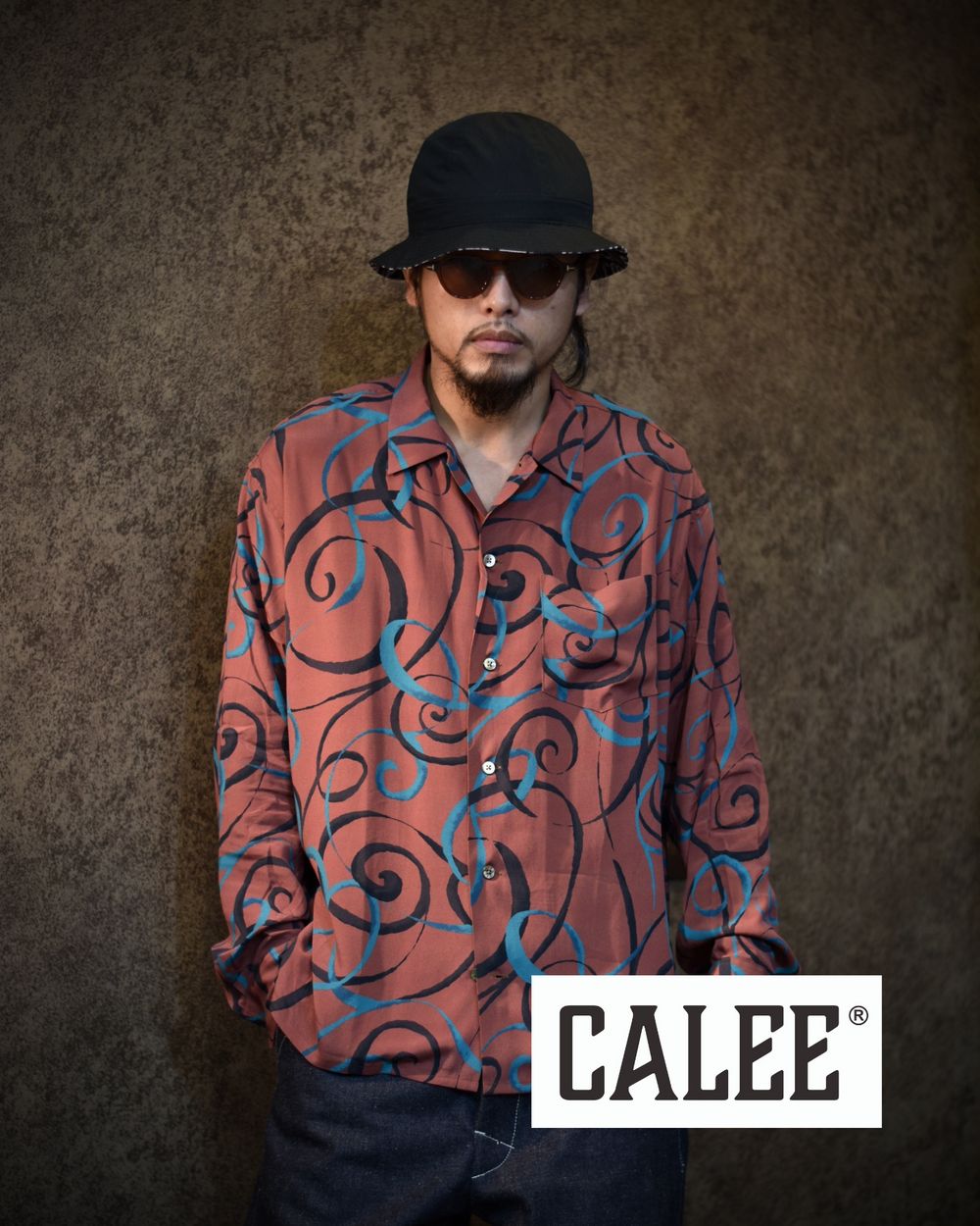 CALEE　「Allover star pattern L/S sweat」