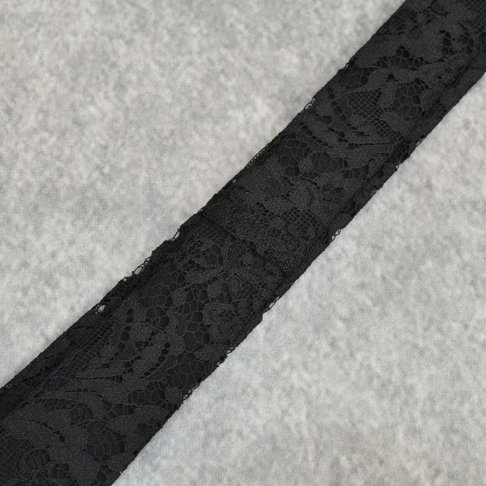 ORIGINAL TIE 003 (BK)｜フラワーレース ネクタイ｜PD25AAC07