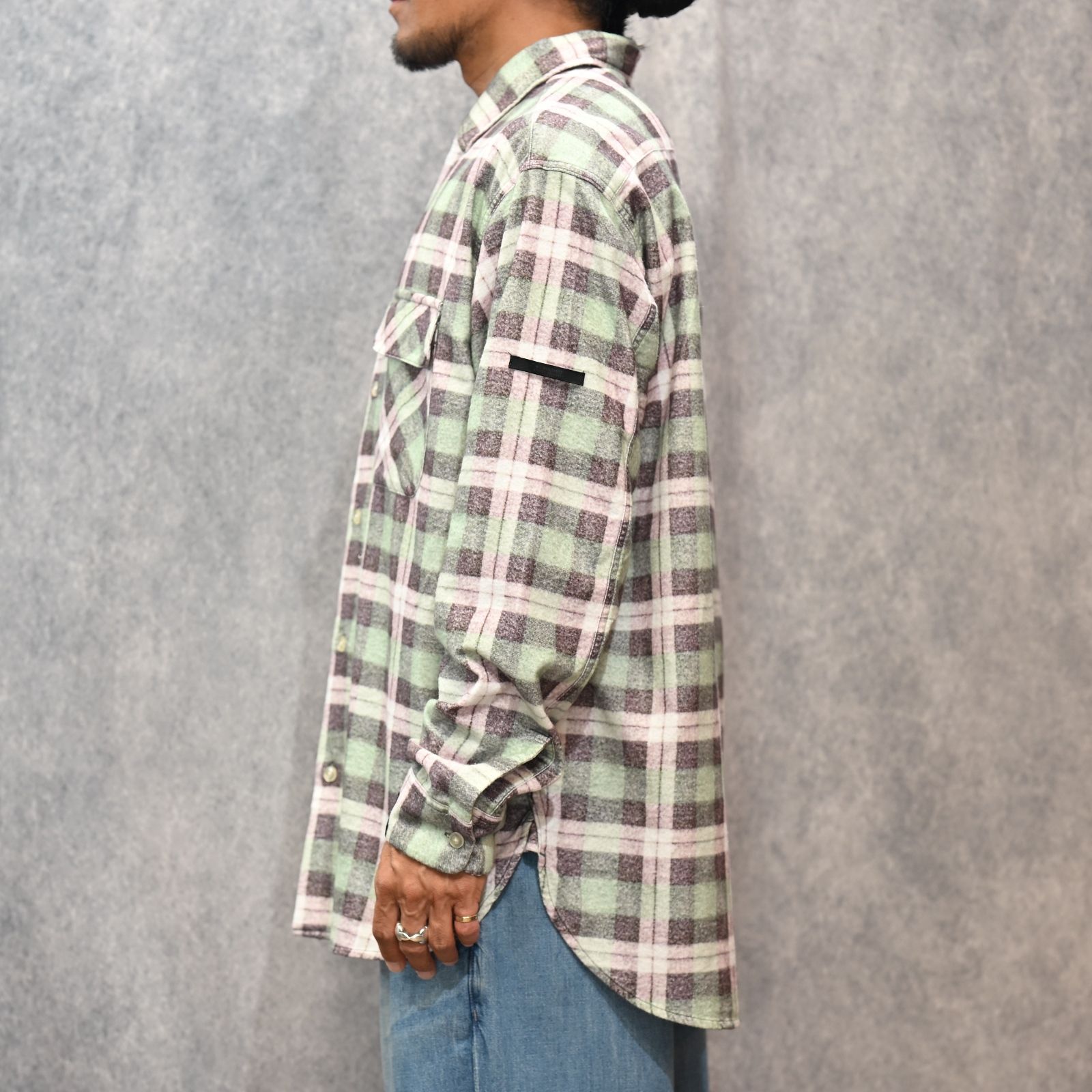 × BIG MAC SHIRT （GRN CHECK）｜× ビッグマック チェックシャツ｜2252-SH60-025