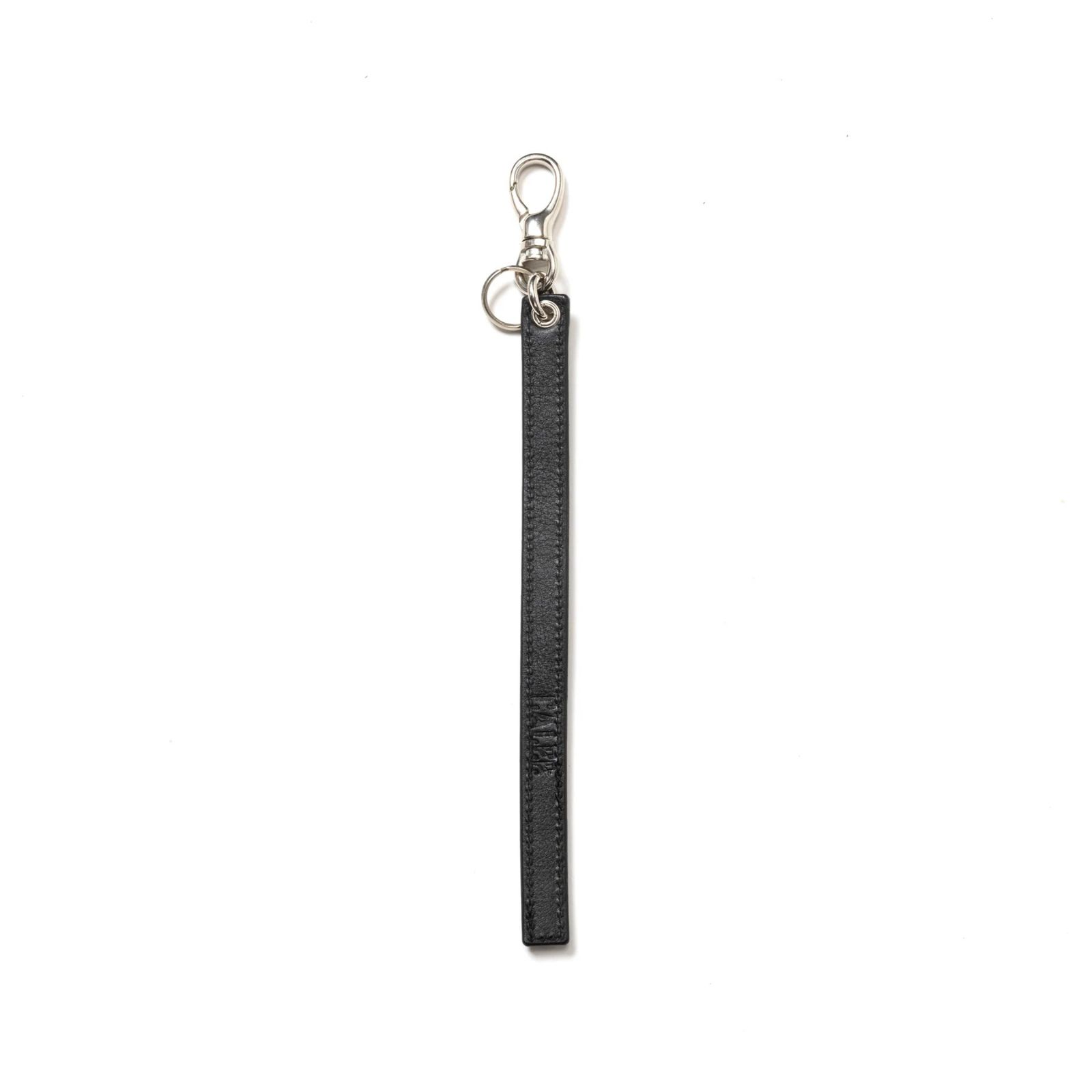 STUDS LEATHER SHORT KEY RING (BLACK) / スタッズ レザー ショート キーリング