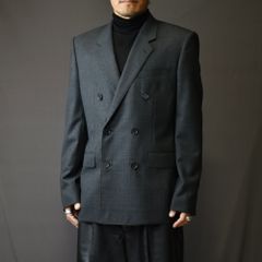Glen plaid double breasted jacket