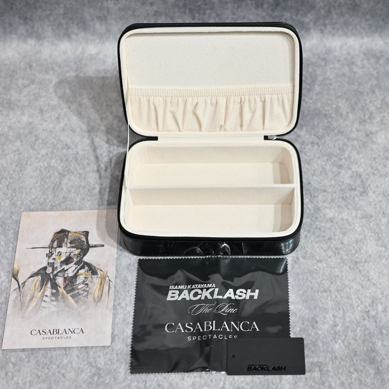 THE LINE × CASABLANCA サングラス タイプ 2 （BLACK×L.GRAY / ブラック×ライトグレー） CAS-02