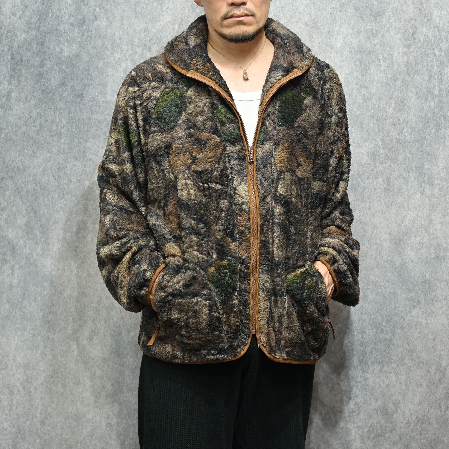 Camo Fleece Jaket （CAMO / カモフラージュ） フリースブルゾン｜SAN-A-022L