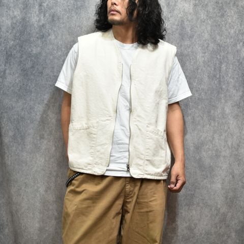 ZIP VEST (IVORY)｜ジップベスト｜CL-26SS023