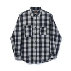Y1945 FLANNEL CHECK SHIRT （GRAY / グレー）｜602-262-04
