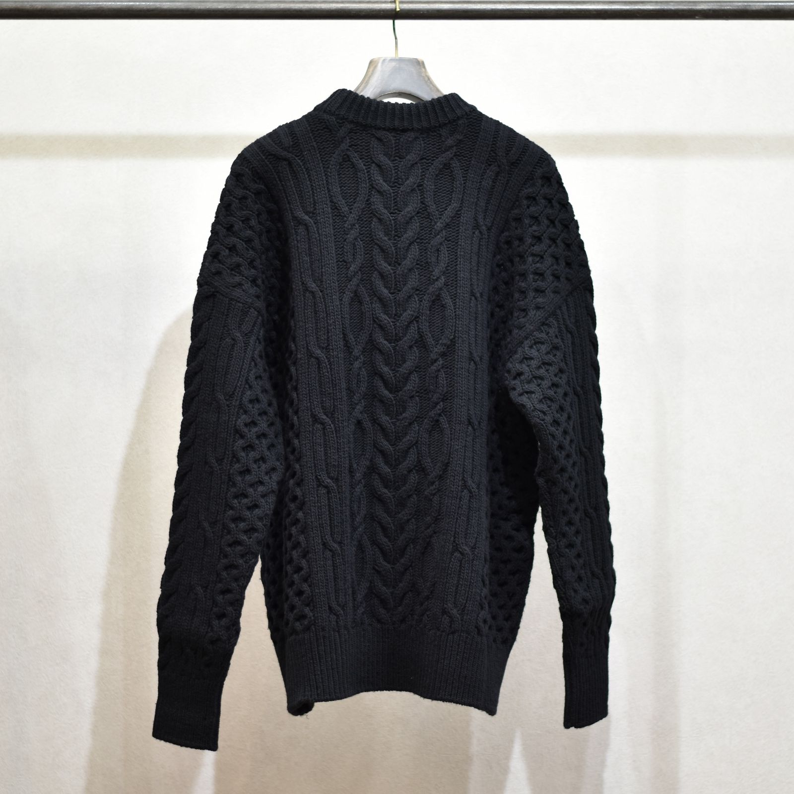 JOHNLAWRENCESULLIVAN - ZIPPED FISHERMAN KNIT SWEATER