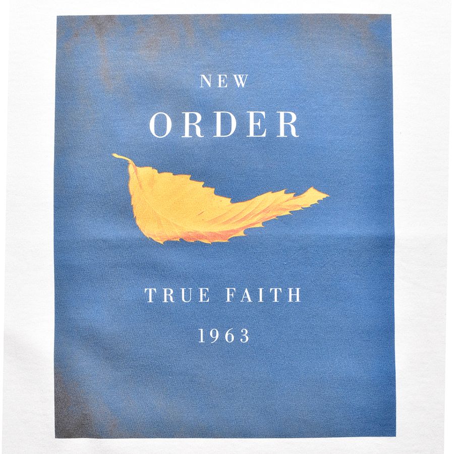 New Order “TRUE FAITH” Crewneck T-SH （WHITE） /  ニューオーダー 「トゥルー・フェイス」 プリント Tシャツ （ホワイト）