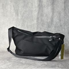 WOOL GABARDINE NYLON TAPE DRAPE SACOCHE （BLACK） ドレープ サコッシュ  HP-I07-861