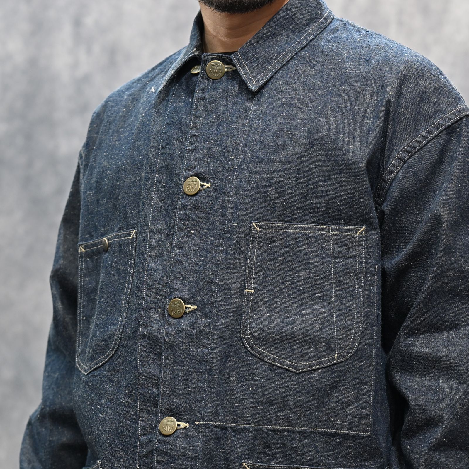 #024 LE CHORE JACKET ONE-WASHED （INDIGO） / カバーオール （インディゴ） 2026SSJK-YY-0012