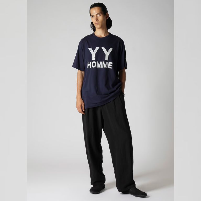 yohji yamamoto - PRODUCT DYEING YYH PT SHORT SLEEVE T (NAVY yohji yamamoto - PRODUCT DYEING YYH PT SHORT SLEEVE T (NAVY