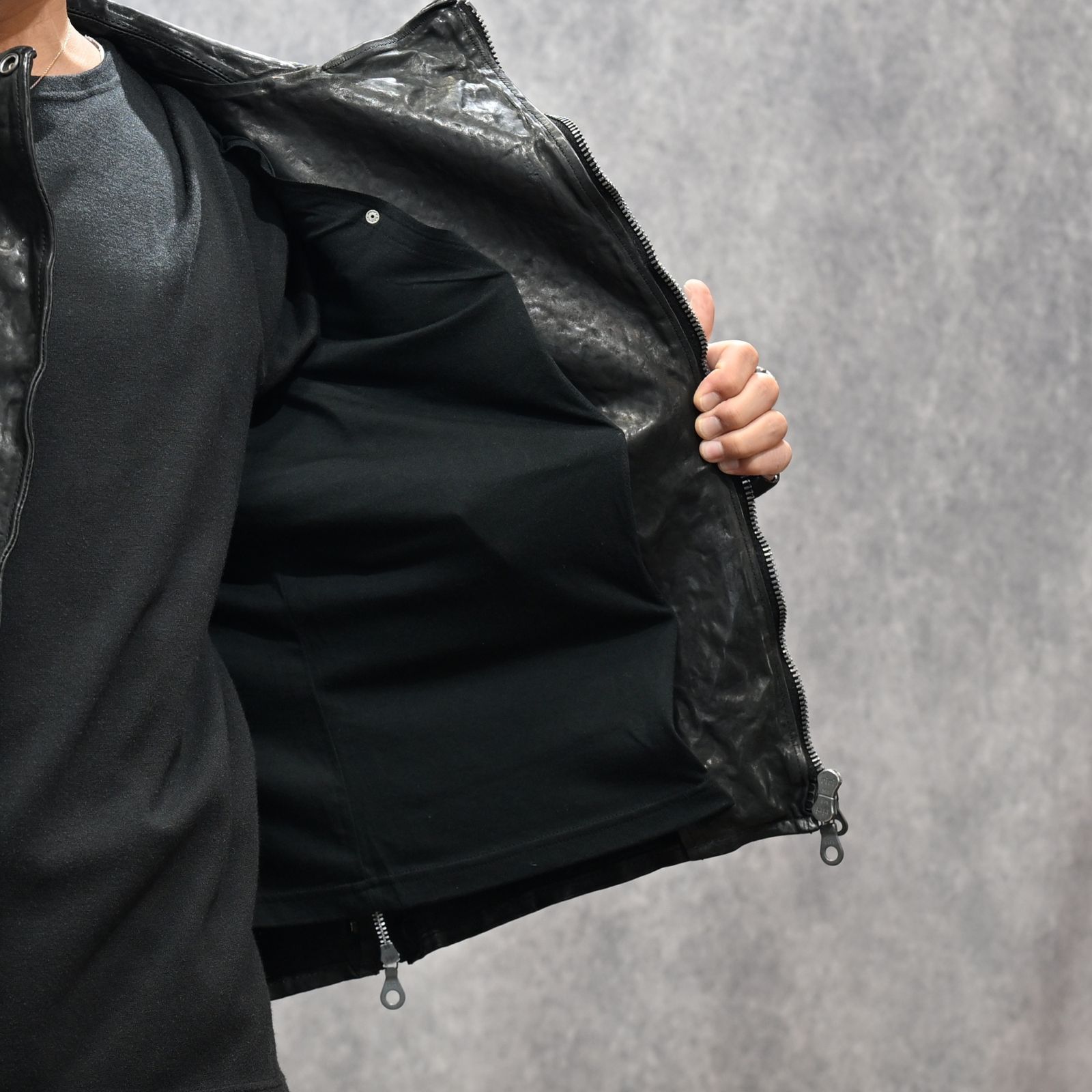 ISAMU KATAYAMA BACKLASH - イタリーショルダー製品染め ダブル