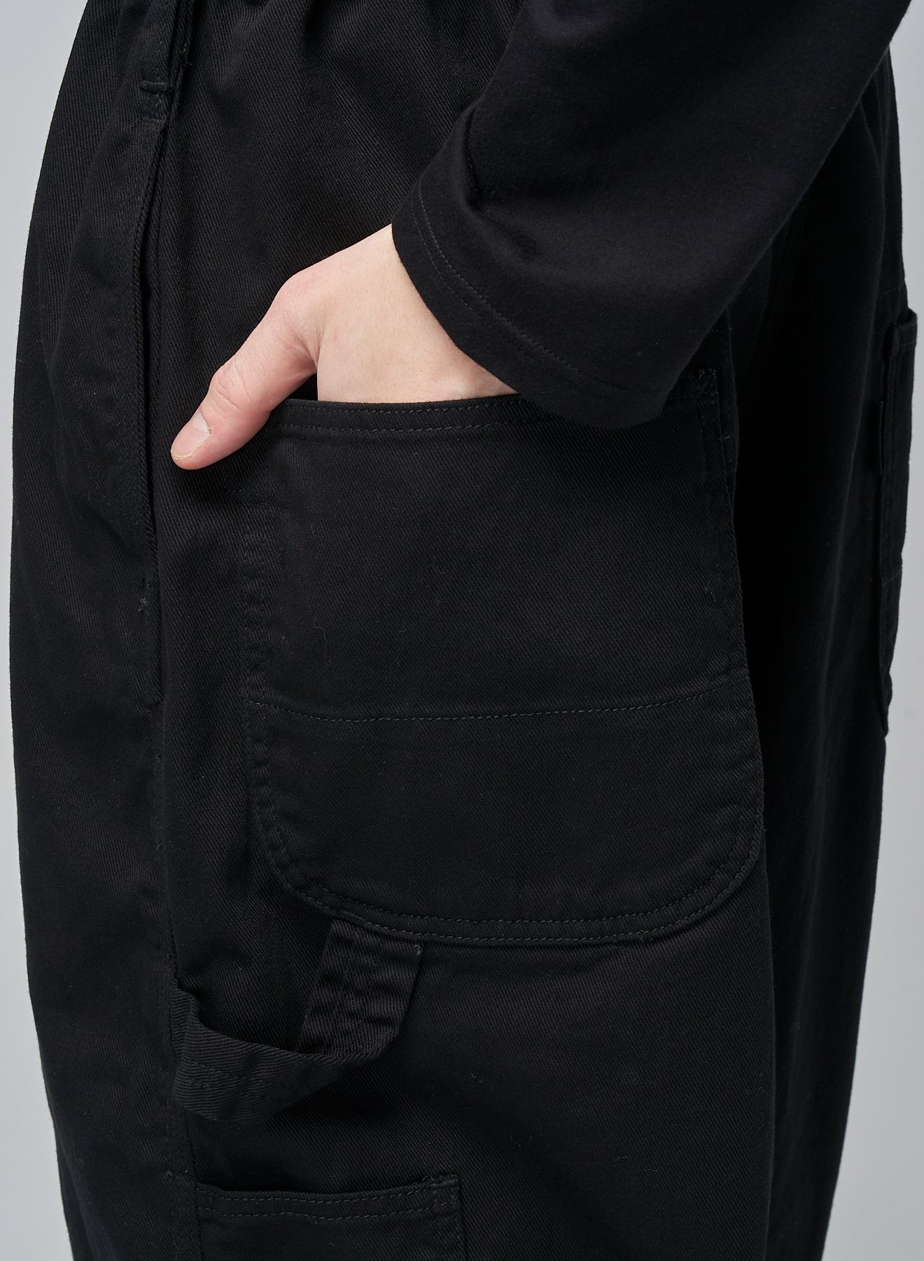 Y-BAKER P (BLACK) ワイド ペインターパンツ