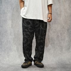 ALLOVER SNAKE PATTERN EASY TROUSERS ＜EXCLUSIVE＞ (BLACK) / スネーク柄 イージーパンツ