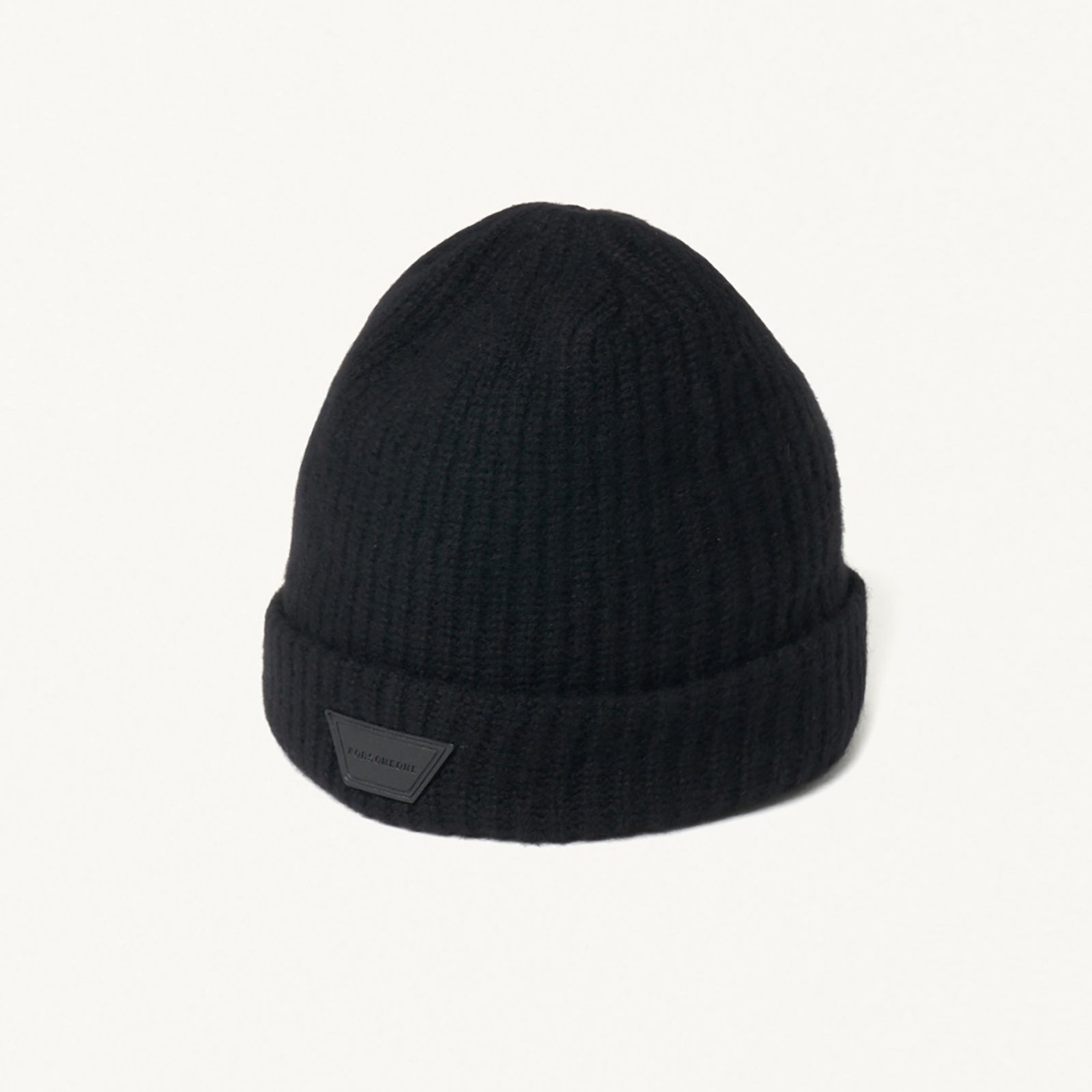 CASHMER KNIT BEANIE (BLACK) / カシミア ニットキャップ ビーニー （ブラック）