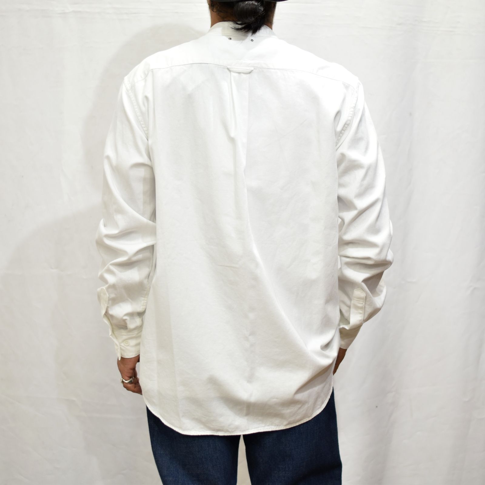 Band Collar OG. Denim Long SH (WHT)