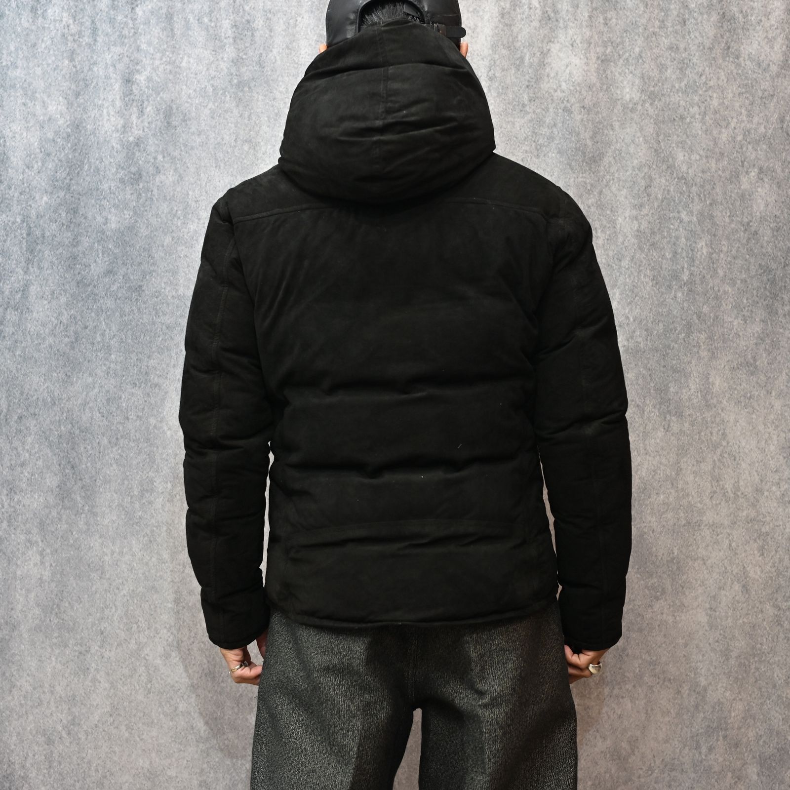 × NANGA カンガルースエード ダブル ライダース ダウンジャケット （BLACK）｜NA2164-02