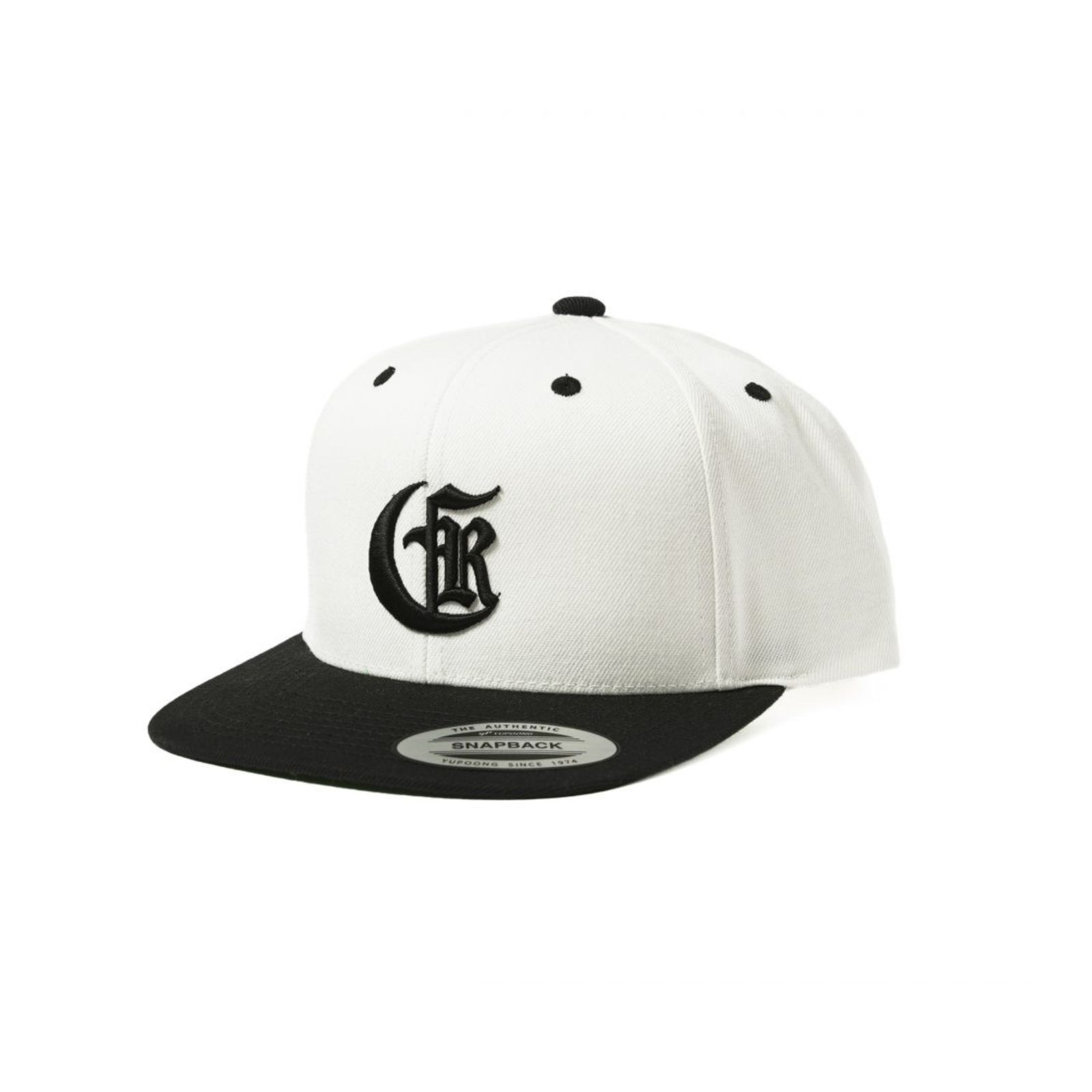 CR LOGO EMBORIDERY B.B CAP (NATURAL × BLACK)｜スナップバック ベースボールキャップ｜CR-25SS001