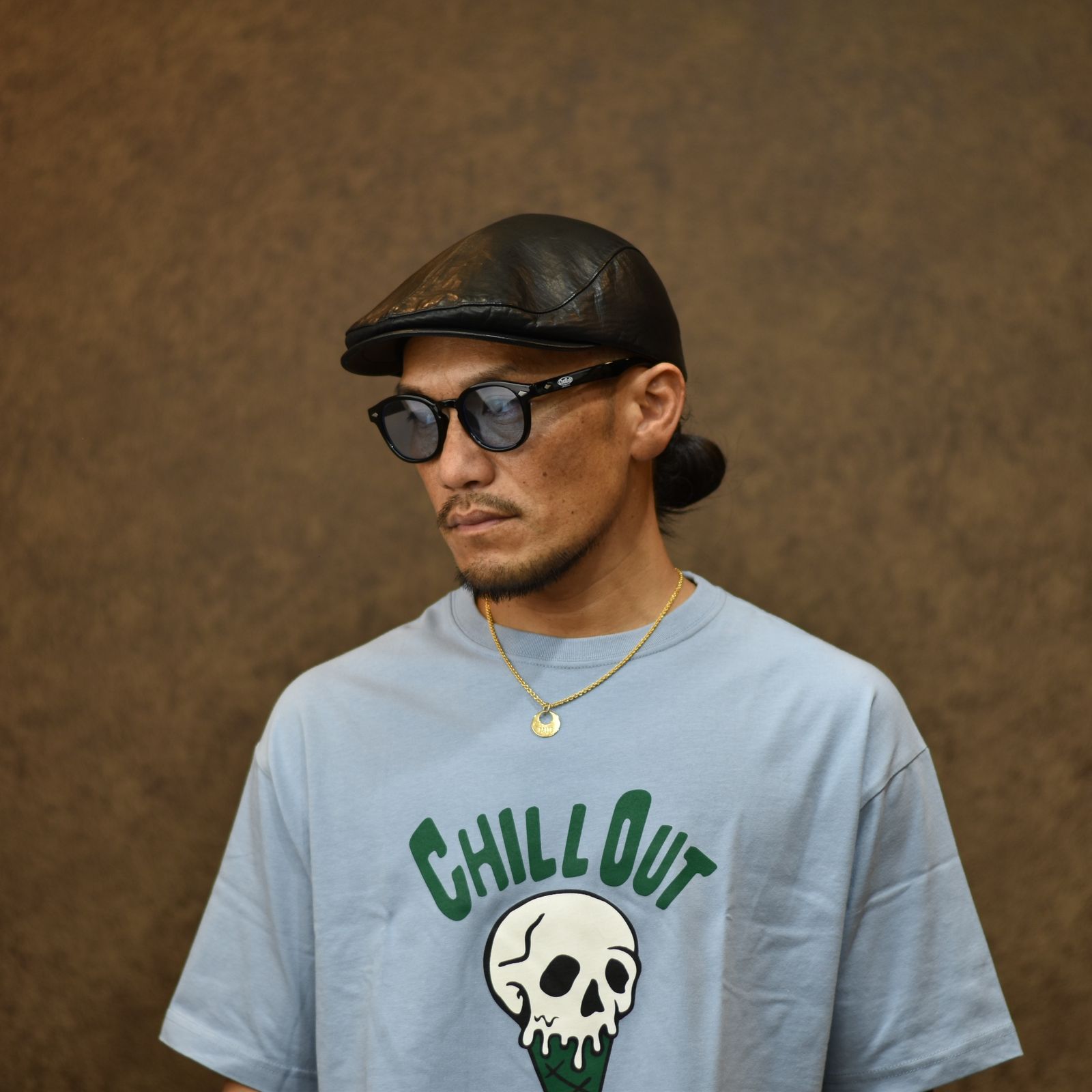 CUTRATE LOGO GLASSES (BLACK × BLUE) / カットレイト ロゴ グラシズ