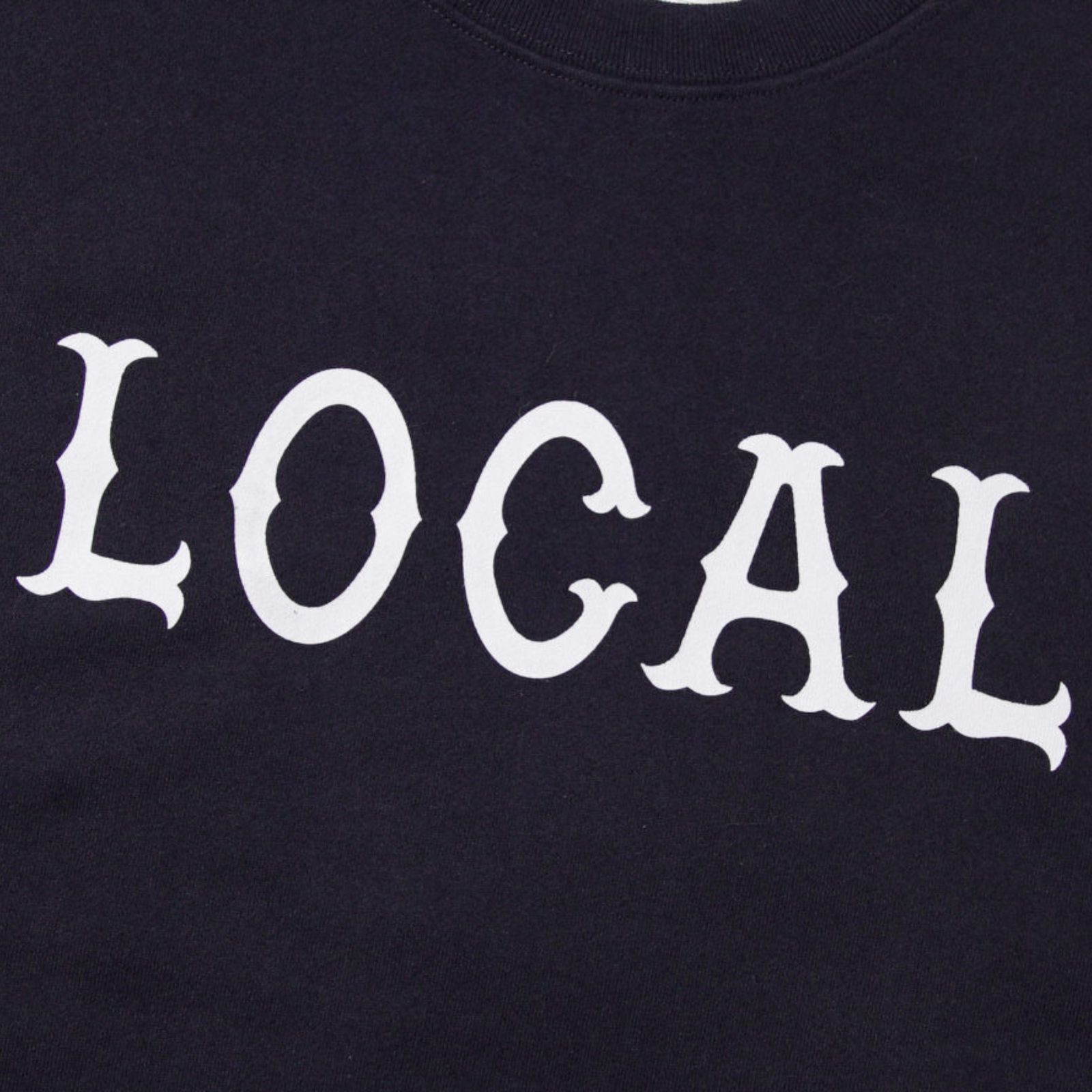 LOCAL CREW NECK SWEAT (NAVY)｜プリント スウェット トレーナー｜CR-26SS008