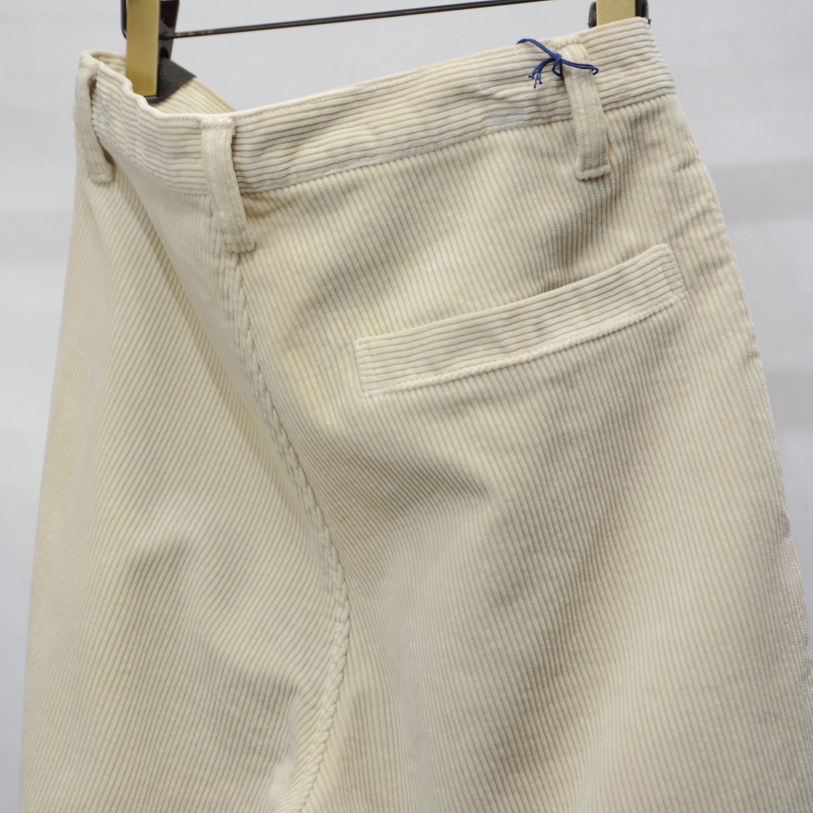 Porter Classic - CORDUROY STRAIGHT PANTS (OFF WHITE Porter Classic - CORDUROY STRAIGHT PANTS (OFF WHITE