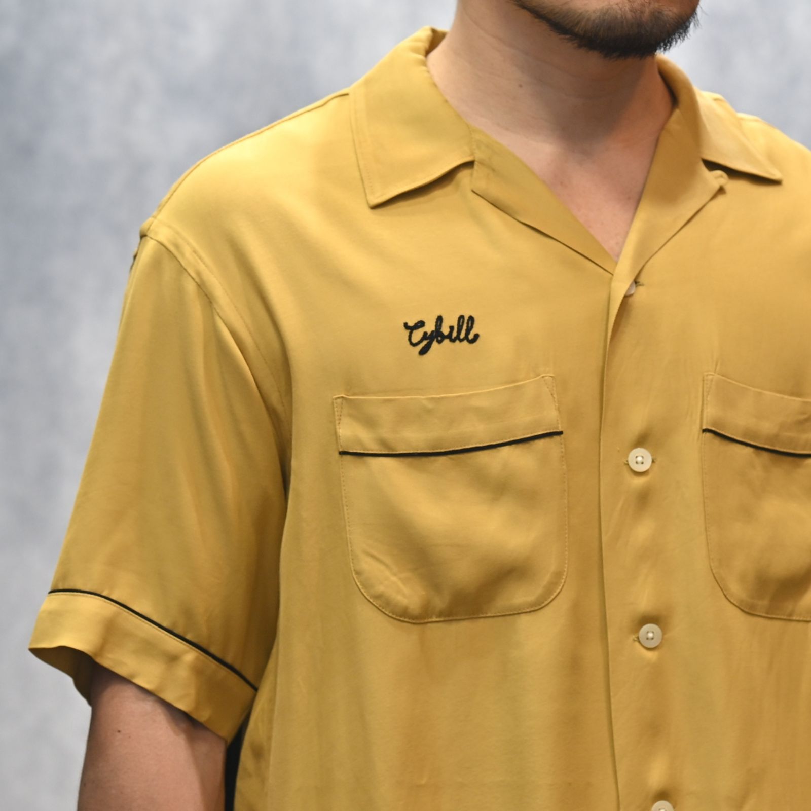 B.H.All Stars Rayon Bowling SH （YEL） ボーリング 半袖シャツ （イエロー）｜2605-5001