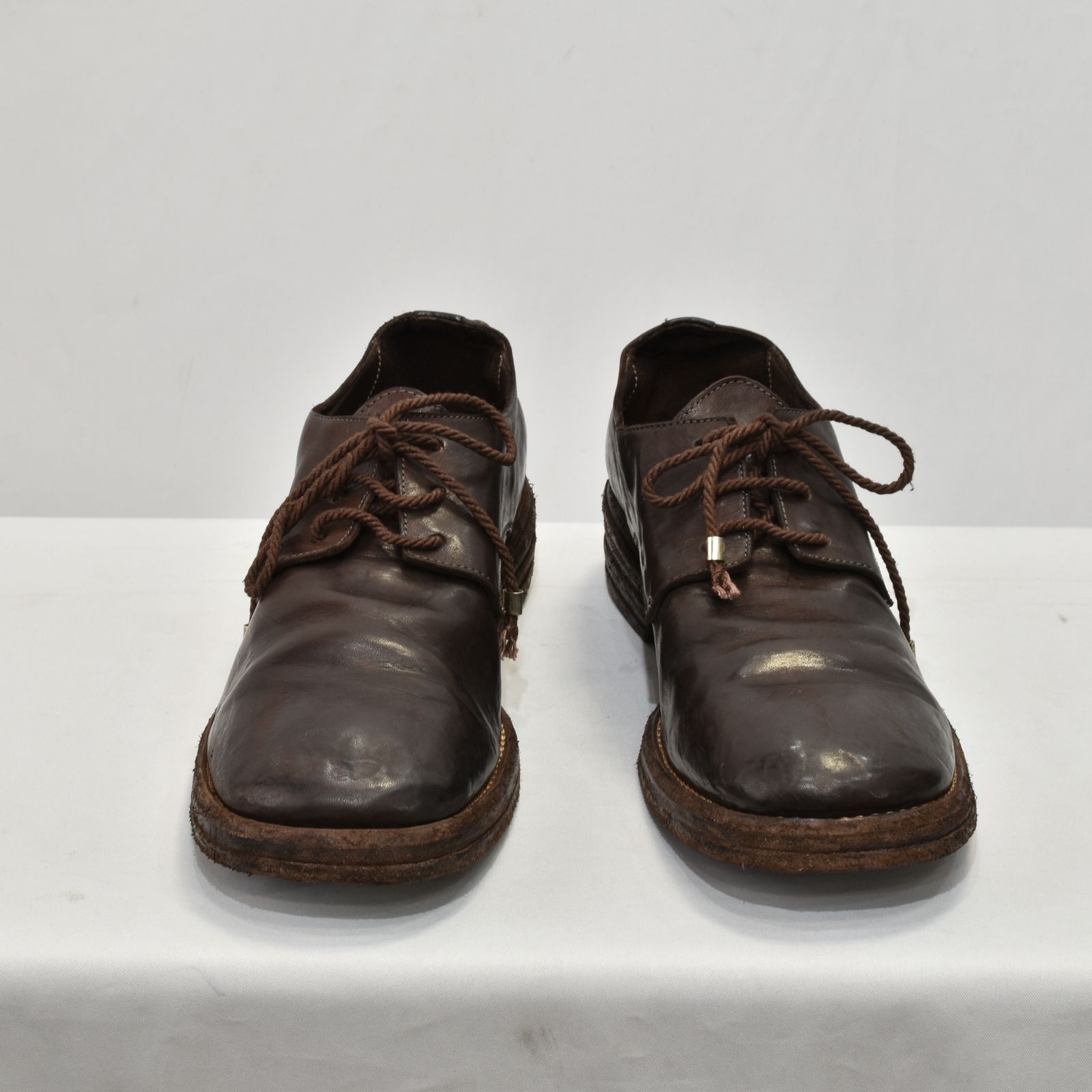 HORSE LEATER DERBY 2# LINED #LEATHER SOLES （BROWN）
