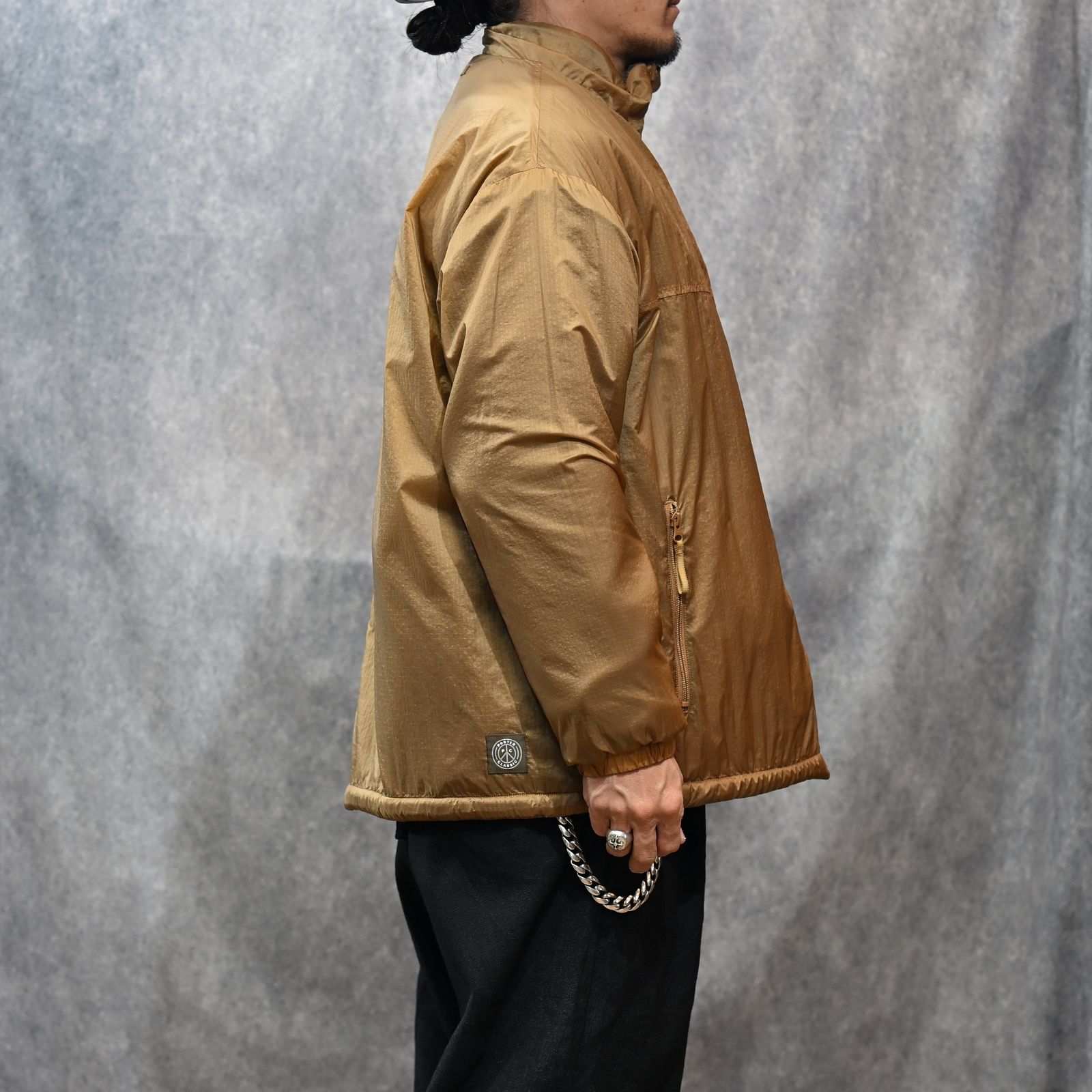 FLEECE LINER NYLON ZIP UP JACKET （BROWN）｜フリース リバーシブルジャケット （ブラウン） PC-022-3623-20