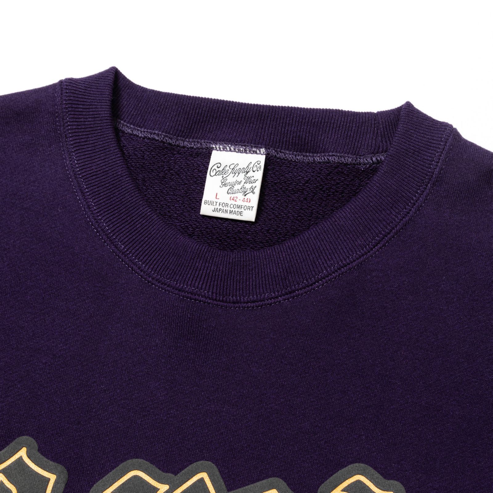 "S.V.D.S.H" CREW NECK SW ＜NATURALLY PAINT DESIGN＞ (PURPLE) / クルーネック 発砲プリント スウェット トレーナー