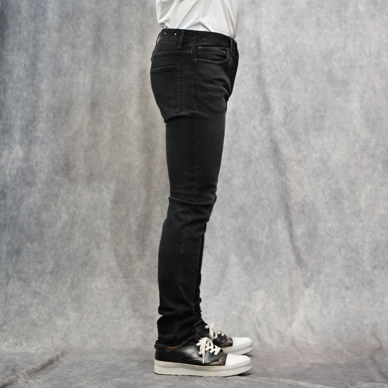 S.Slim STR 5pocket  （BKU） ｜スーパースリム デニムパンツ (ブラック)｜2604-1002