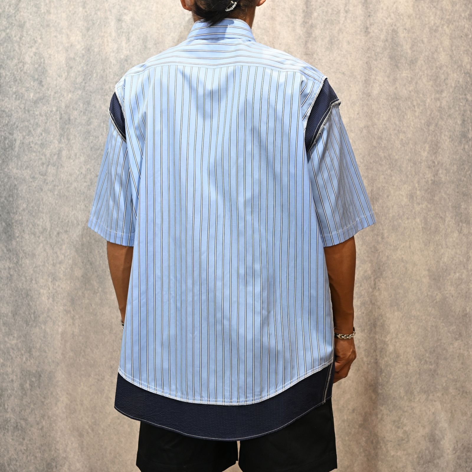 HALF SLEEVE SHIRT （BL STRIPE） / 半袖シャツ （ブルーストライプ） / 2251-SH53-017