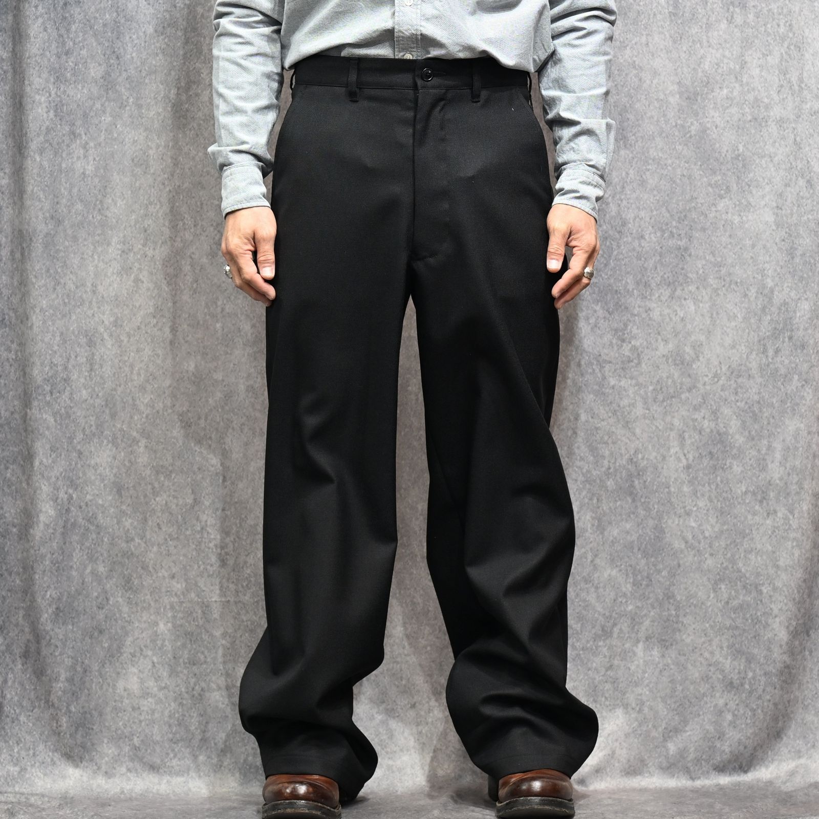 Scotch Cheviot Work TRS （BLK）｜スコッチチェビオット クラシックトラウザー｜2603-7003