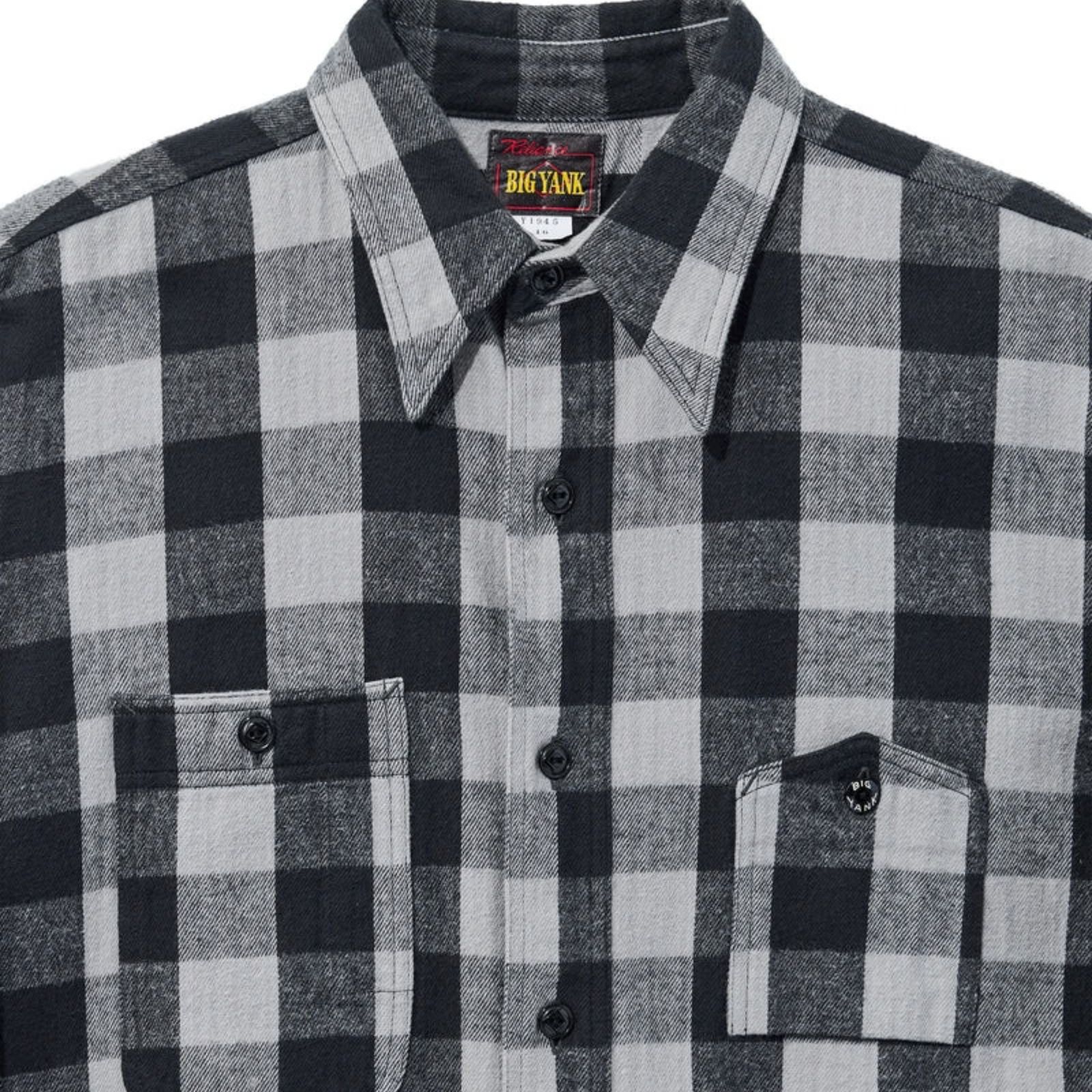 Y1945 FLANNEL CHECK SHIRT （GRAY / グレー）｜602-262-04
