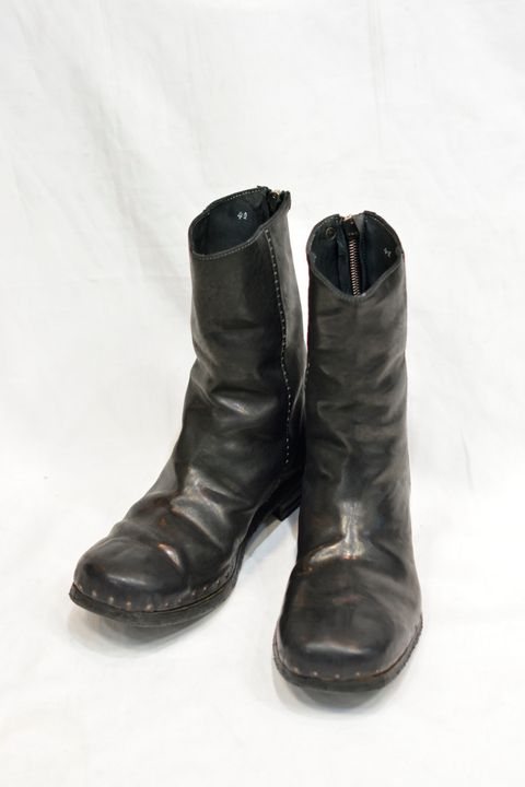 HORSE BACK ZIP PECOS W/NAILS LINED LEATHER SOLES PIECE DYED