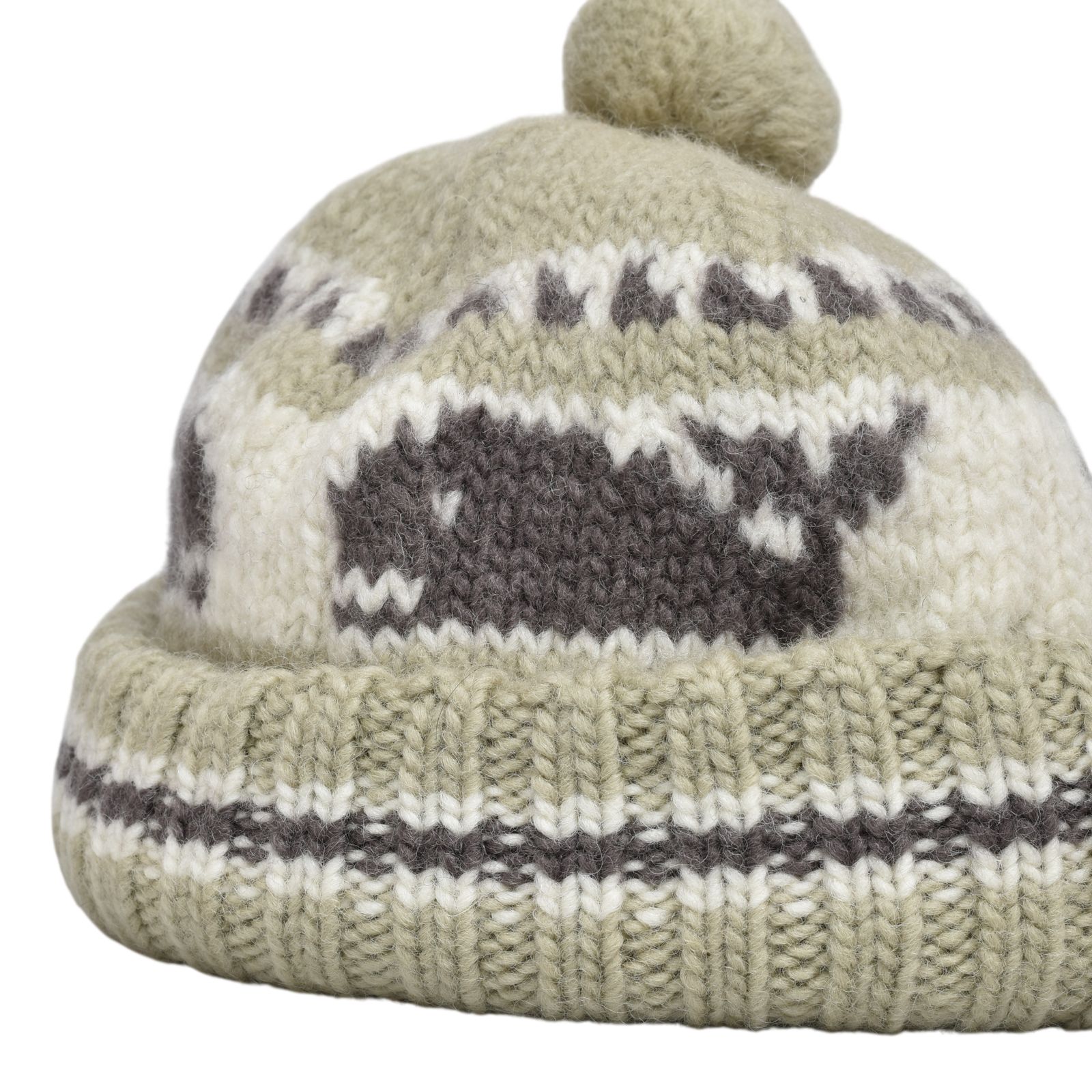 Canadian Knit Cap "SNOWMAN" (GRAY)｜ニットキャップ・ニット帽｜Z01011
