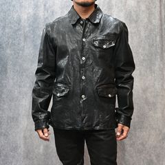 フレンチショルダー 製品染め カーコート （BLACK）｜1842-11