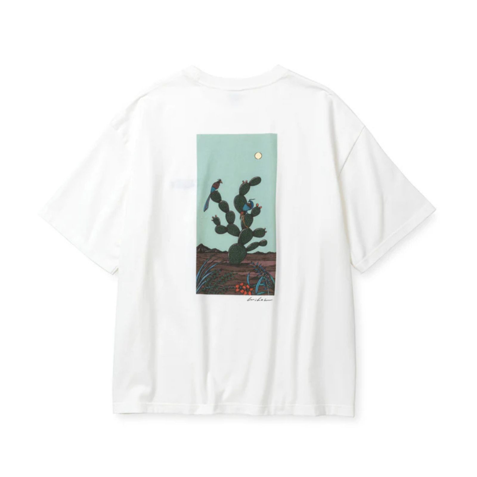 × MIHO MURAKAMI DROP SHOULDER PRINT TEE (WHITE / B) / × 村上実帆 プリントTシャツ