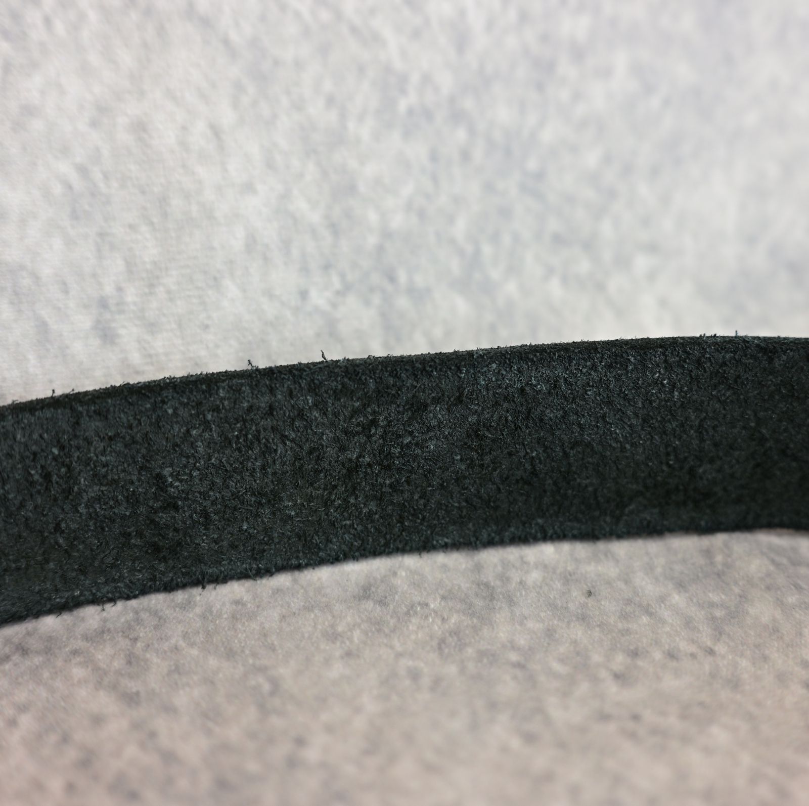 ダブルショルダーレザー 製品染めベルト （BLACK / ブラック）318-27