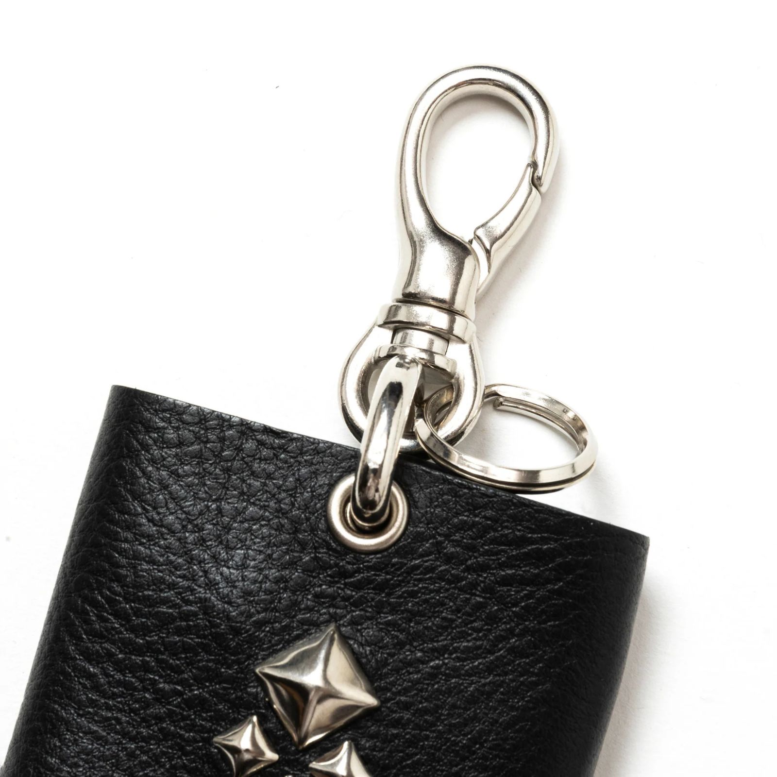 STUDS LEATHER KEY CASE (BLACK)｜スタッズ レザー キーケース｜CL-25AW025LE