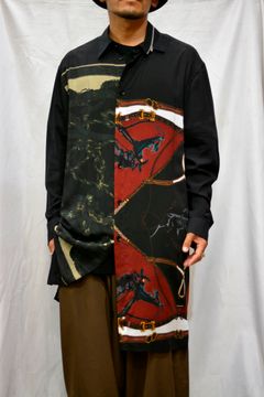 Collar zipper shir